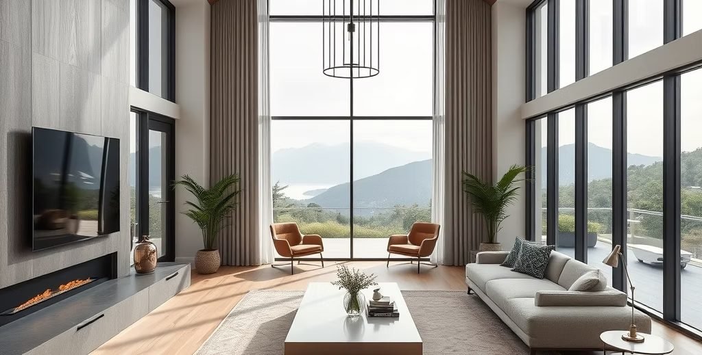 Finished open-concept living room built from an Infinite Floor Plans layout